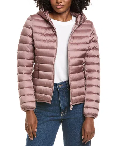 Save The Duck Olly Basic Hooded Basic Jacket In Pink
