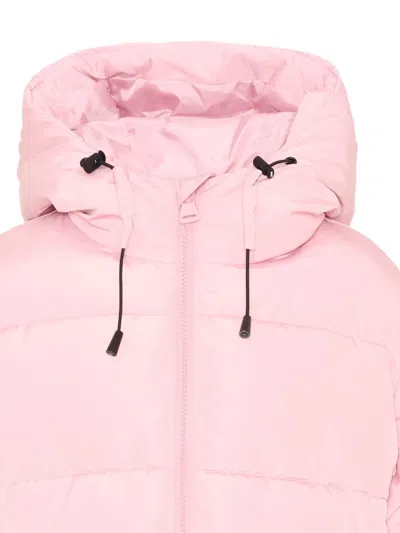 Msgm Logo-patch Puffer Jacket In Multi