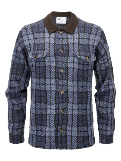 Ftc Check-pattern Button-up Shirt Jacket In Multi