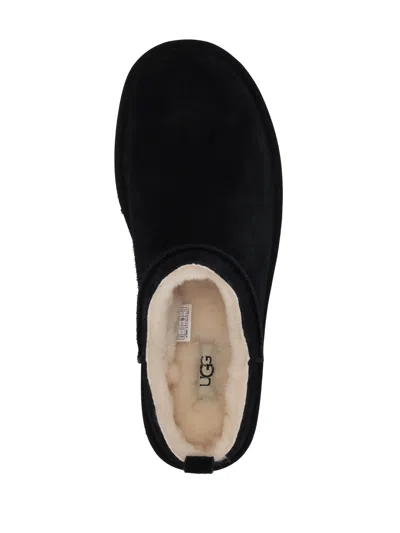 Ugg Classic Micro Suede Mules In Black