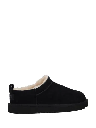 Ugg Classic Micro Suede Mules In Black