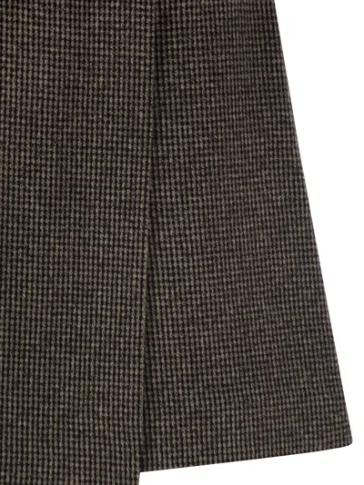 Weekend Max Mara Weekend Maxmara Wkdvetta Houndstooth Skort In Brown