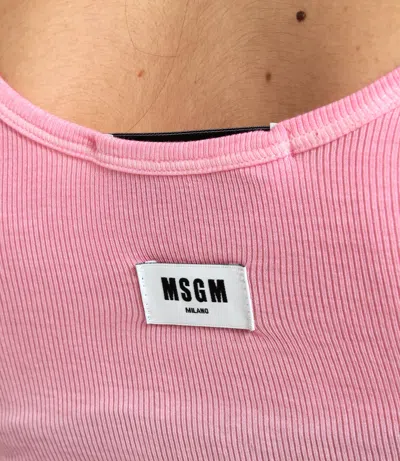 Msgm Top Pink In Pink