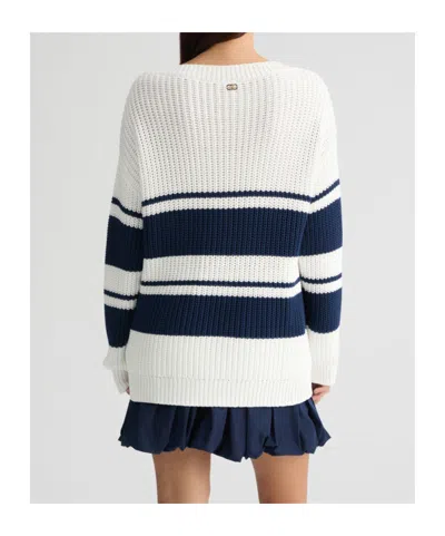 Liu •jo Liu Jo Striped Pullover In White