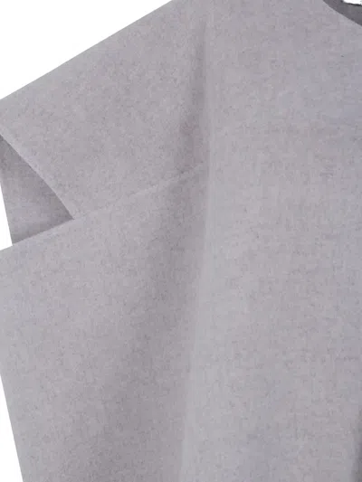 Sofie D'hoore Wool Cape In Gray