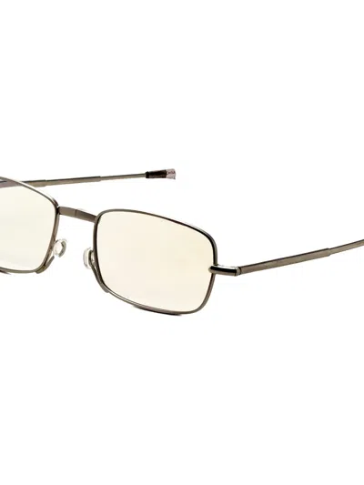 Tumi Rectangle-frame Sunglasses In Metallic