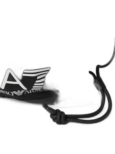 Ea7 Logo-print Drawstring Backpack In Black