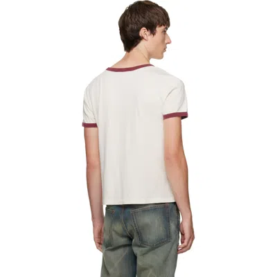 Acne Studios Eram College Logo Ringer Graphic T-shirt In White