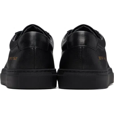 Common Projects ブラック Achilles Premium レザースニーカー In Multi