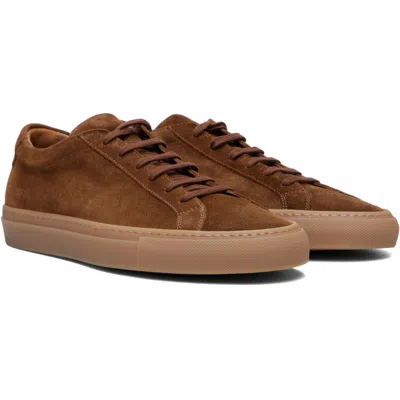 Common Projects ブラウン Achilles Premium スエード スニーカー In Multi