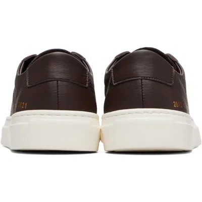 Common Projects Achilles Full-grain Leather Sneakers In Brown