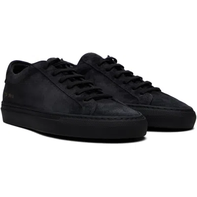Common Projects Black Achilles Sneakers In Black