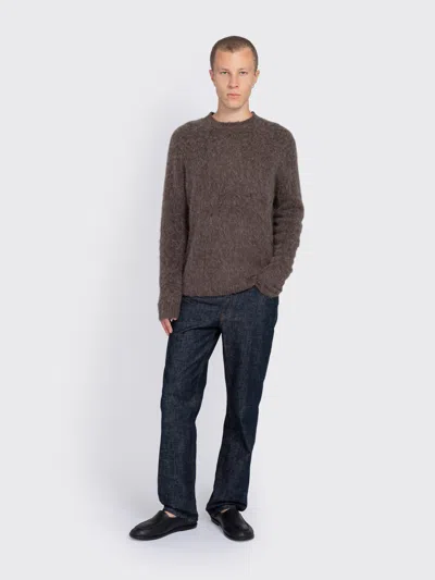 Minimum Fraser Brushed-effect Sweater In Brown