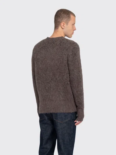 Minimum Fraser Brushed-effect Sweater In Brown