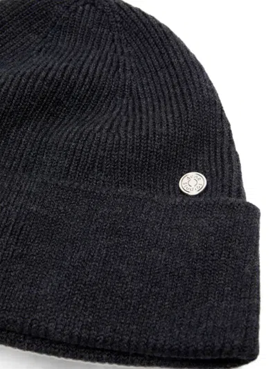 Acne Studios Krivi Wool-blend Rib-knit Beanie In Black