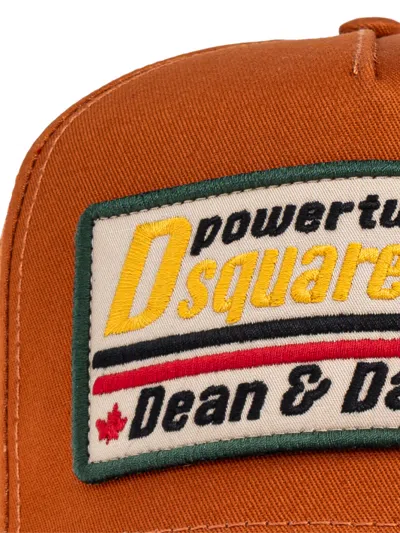 Dsquared2 Logo Patch Baseball Cap In Orange