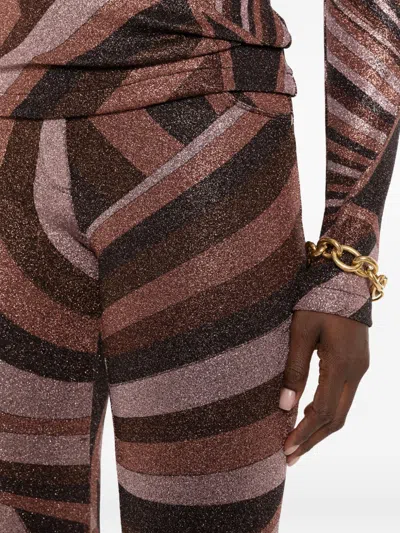 Pucci Printed Stretch-jersey Flared Pants In Multi