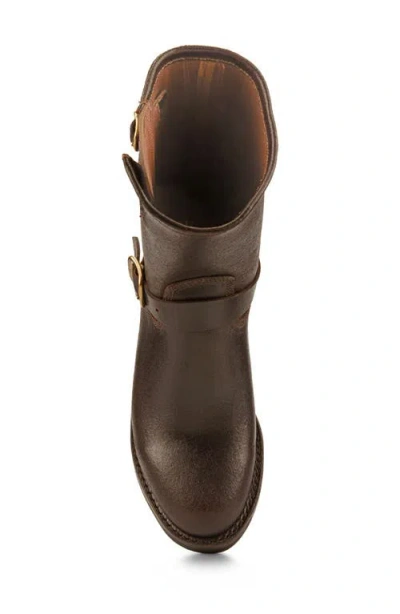 Frye John Addison Engineer Boot In Brown