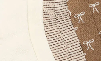 Ted Baker 3-pack Assorted Crew Socks In Brown