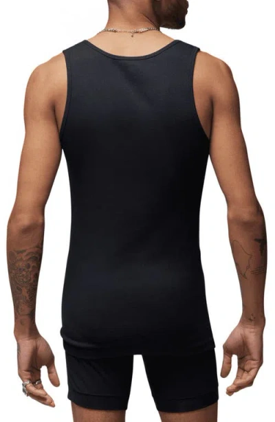 Jordan Flight 2-pack Base Layer Tanks In Black