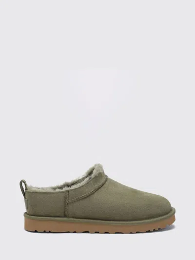 Ugg Burnt Olive Classic Micro Ankle Boots In Green