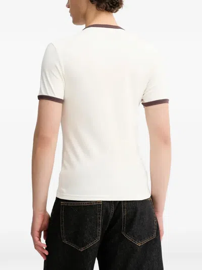 Samsoe & Samsoe Satod Contrast-trim T-shirt In White