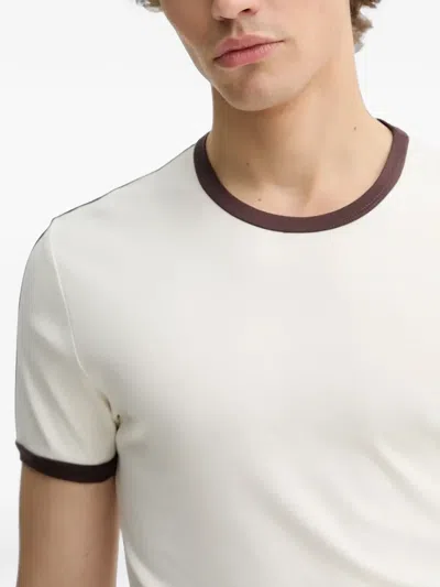 Samsoe & Samsoe Satod Contrast-trim T-shirt In White