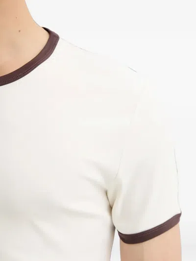 Samsoe & Samsoe Satod Contrast-trim T-shirt In White