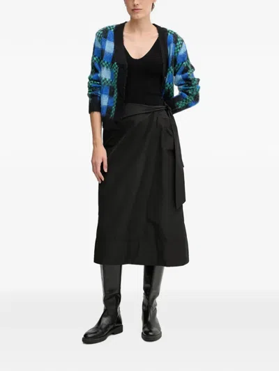 Sandro Ferrone Check Buttoned Cardigan In Multi