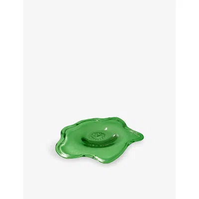 Completedworks Pond Glass Plate 30cm Leaf Green In Green