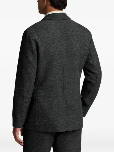 Rrl Herringbone-pattern Single-breasted Blazer In Black