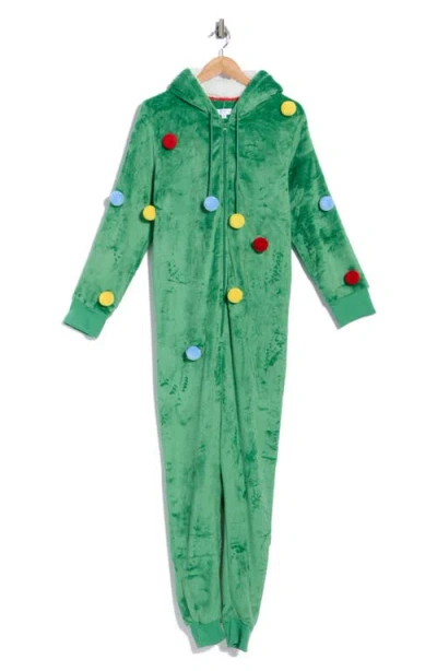Jaclyn Christmas Tree Onesie In Green