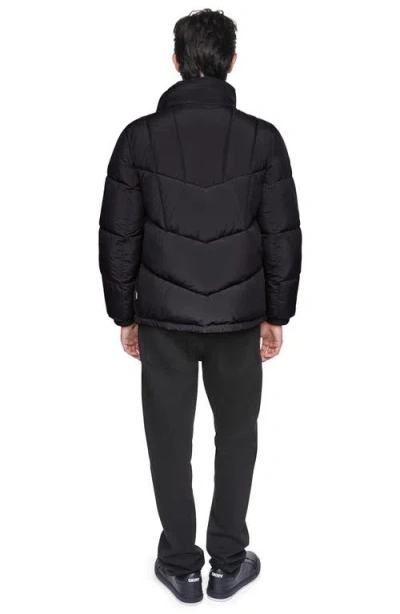 Dkny Stretch Puffer Jacket In Multi
