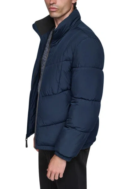Dkny Stretch Puffer Jacket In Multi