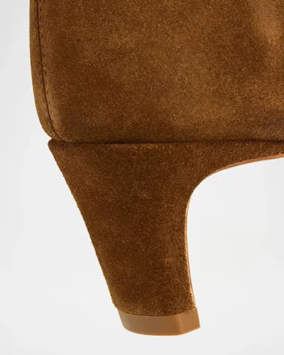 Staud Wally 55mm Suede Wide-calf Knee-high Boots In Multi