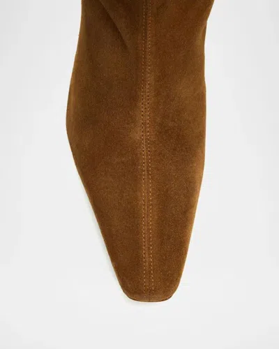 Staud Wally 55mm Suede Wide-calf Knee-high Boots In Multi
