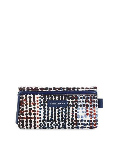 Longchamp Le Pliage Néo Polka-dot Cosmetics Case, Navy In Blue Pattern