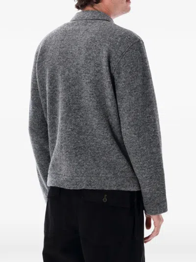 Universal Works Uniform Button-up Patch-pocket Jacket In Gray