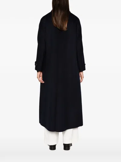 Aspesi Double-breasted Coat In Black