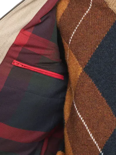 Fay Driving Bomber Jacket In Brown