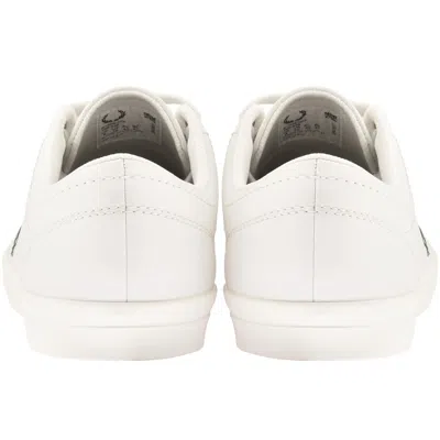 Fred Perry Baseline Leather Trainers White In Multi
