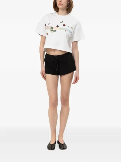 Entire Studios Drawstring Mini Shorts In Black