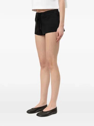 Entire Studios Drawstring Mini Shorts In Black