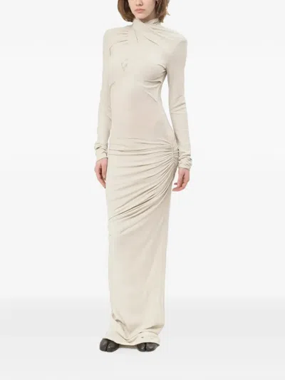 Entire Studios Gres Draped Dress In Neutral