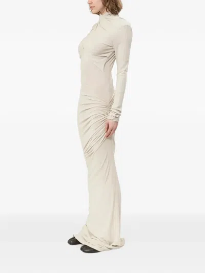 Entire Studios Gres Draped Dress In Neutral