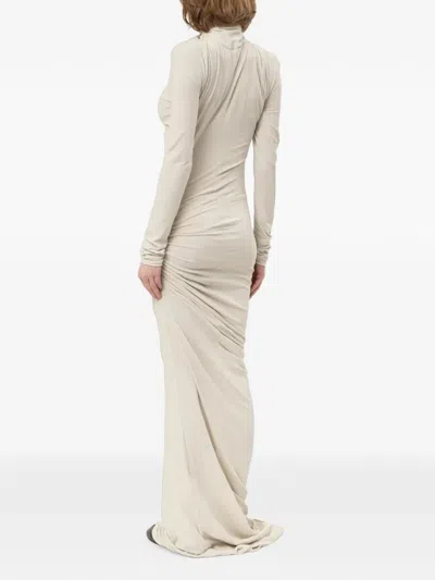 Entire Studios Gres Draped Dress In Neutral