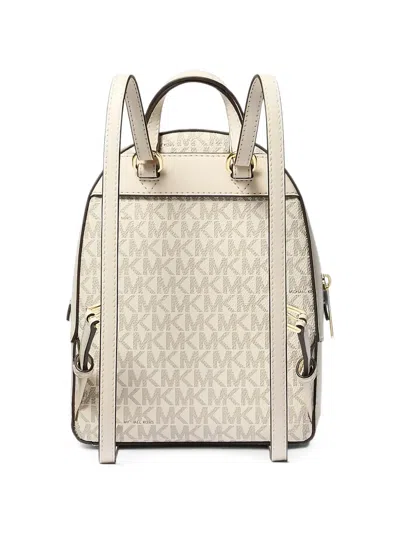 Michael Kors Extra-small Jaycee Monogram Backpack In Neutral