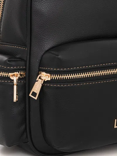 Liu •jo Versatile Backpack Featuring Multiple Pockets In Black