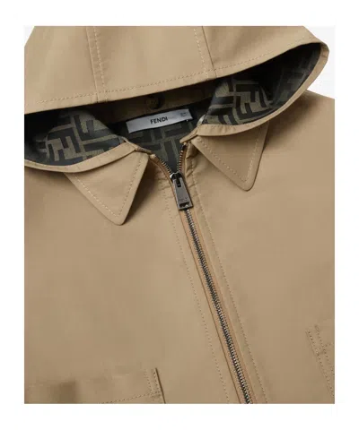 Fendi Junior Jacket In Neutral