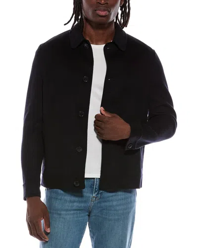 Ted Baker Wool-blend Coat In Black